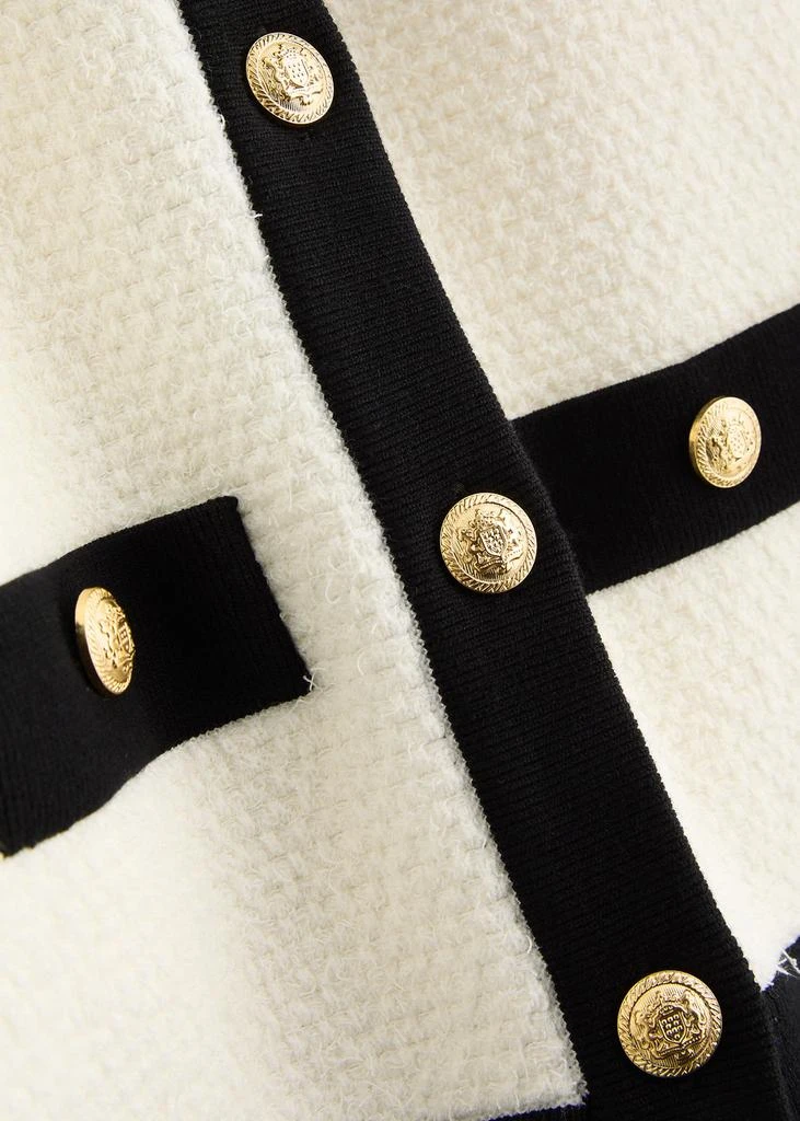 Alice + Olivia Claira cropped tweed cardigan 5