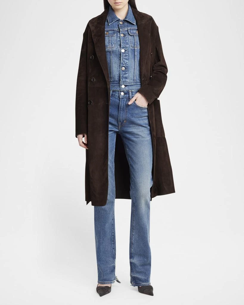 Tom Ford Japanese Stonewashed Denim Flare Pants 2