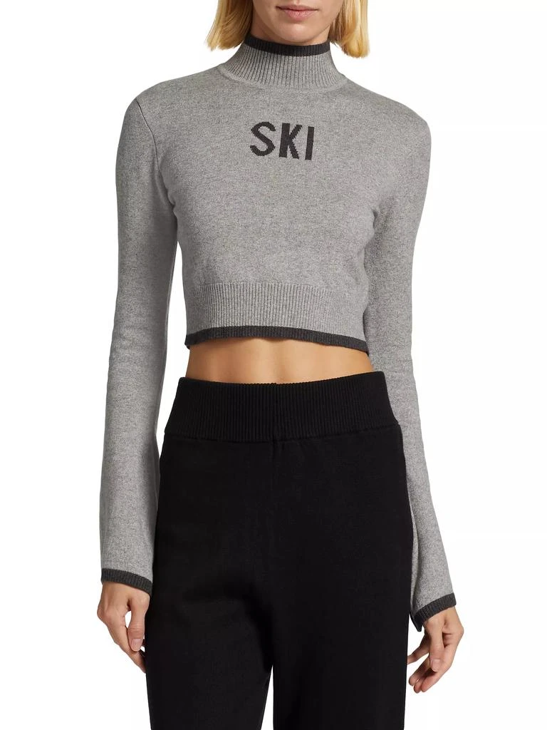 Year Of Ours Ski Cropped Bell-Sleeve Sweater 3