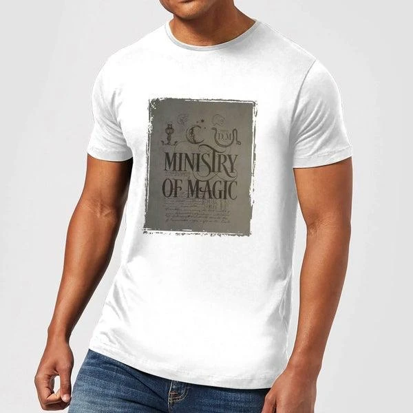 Harry Potter Harry Potter Ministry Of Magic Men's T-Shirt - White 1