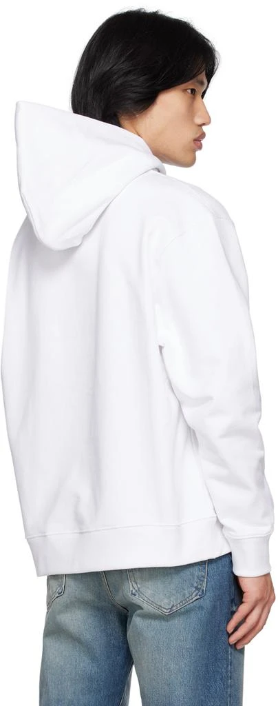 Kenzo White Kenzo Paris Embroidered Hoodie 3