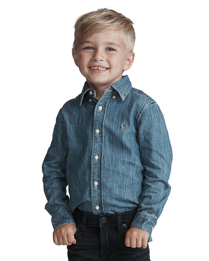 Ralph Lauren Ralph Lauren Boys' Denim Button-Down Shirt - Little Kid, Big Kid