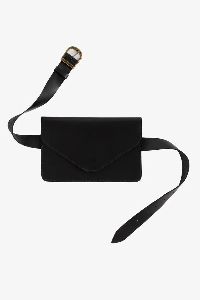 Los Angeles Apparel RLH3433 - Large Multifunctional Belted Envelope Clutch 7