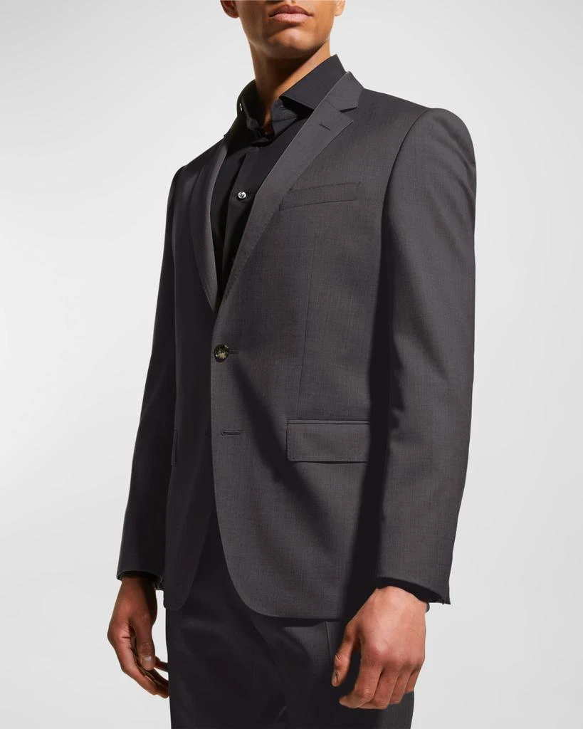 Hugo Boss Men's Stretch-Wool Basic Two-Piece Slim Fit Suit, Gray 4