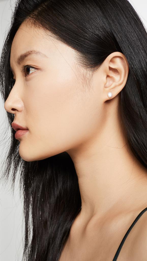 AGMES Pearl Stud Earrings