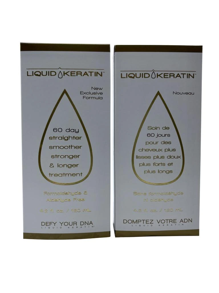 Liquid Keratin 60 Day Straighter, Smoother, Stronger Treatment 4.2 OZ Set of 2 1