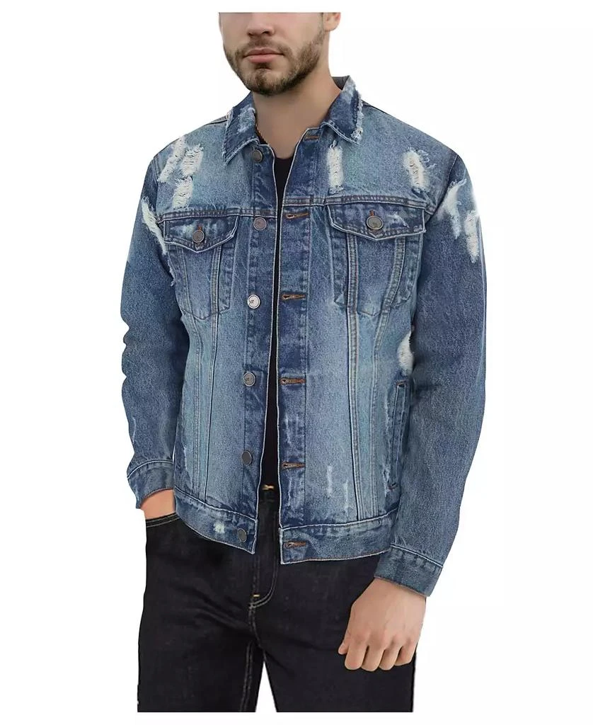 X-Ray Men's Slim Washed Denim Jacket 1