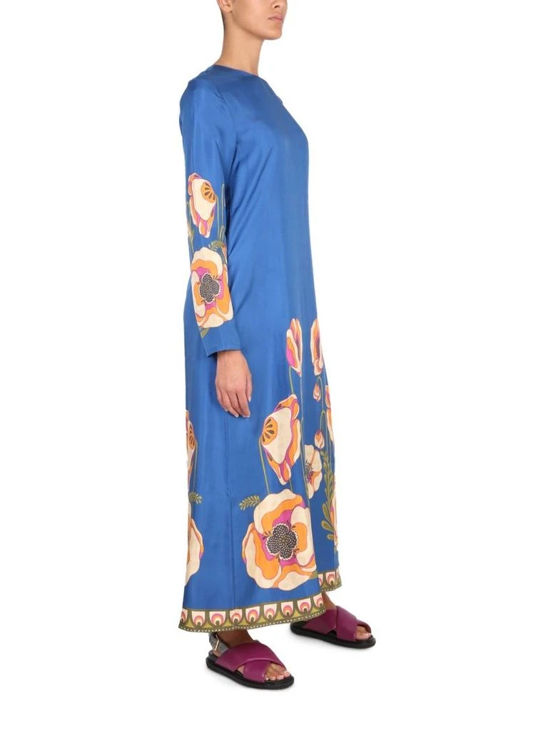 LA DOUBLE J La Doublej Floral Printed Bell Bottom Maxi Dress 3