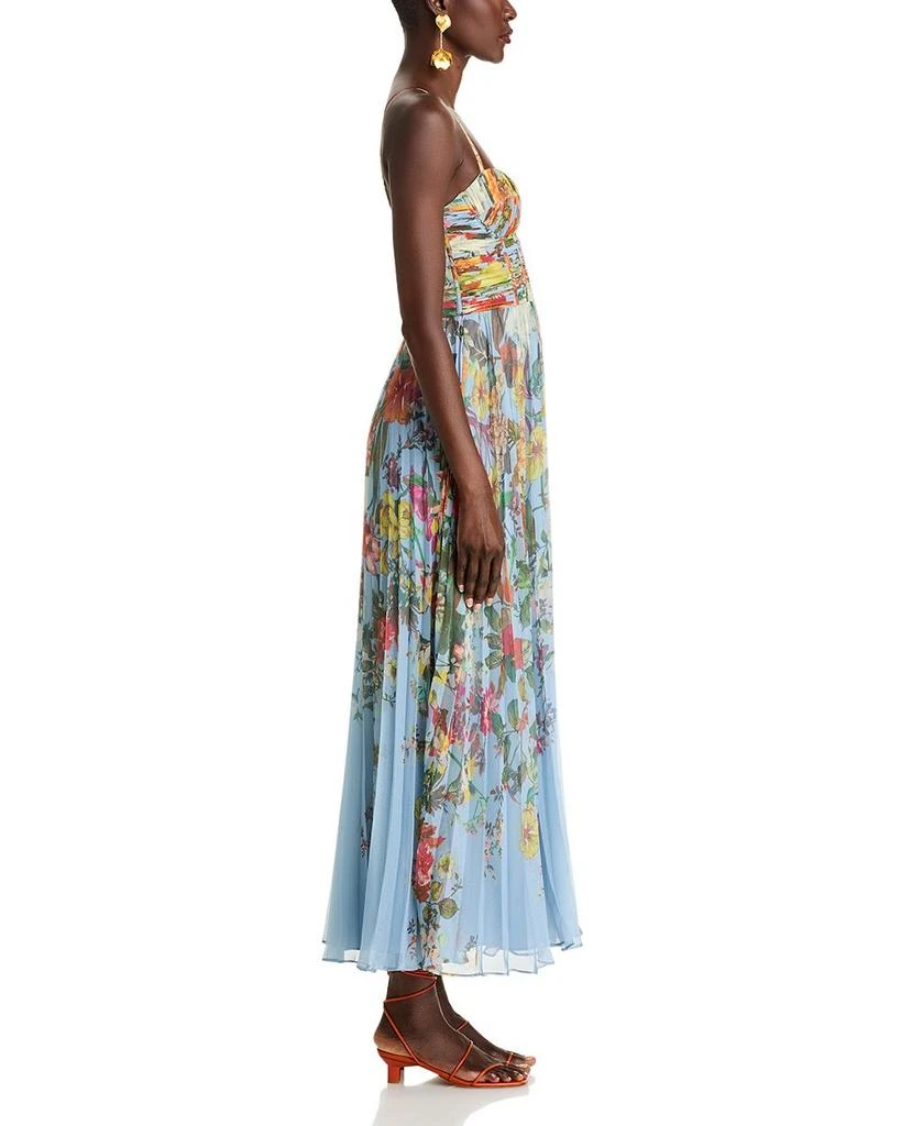 AQUA Pleated Floral Dress - Exclusive 5