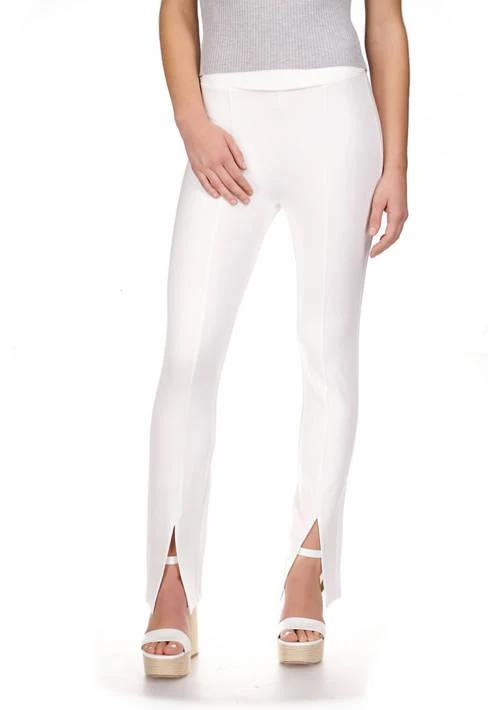Michael Kors Michael Kors Womens Solid Split Hem Leggings 1