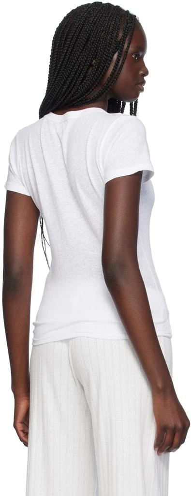 LESET White Laura Slim Fit T-Shirt 3