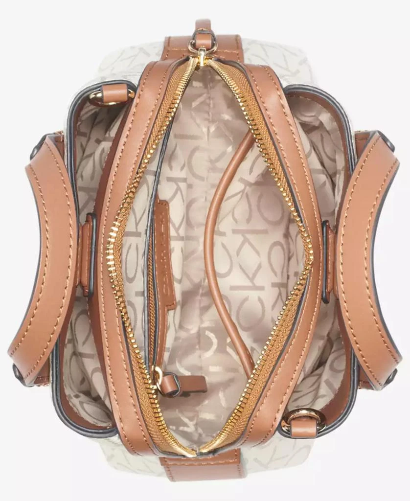 Calvin Klein Millie Signature Triple Compartment Crossbody with Zippered Coin Pouch 3