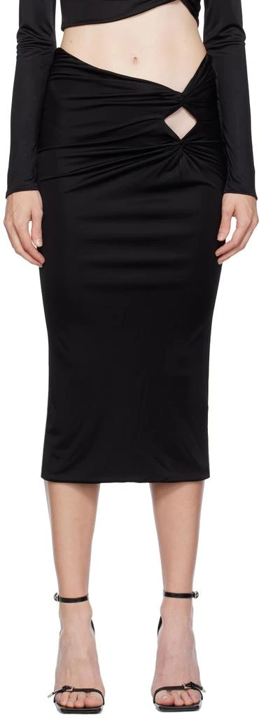 Versace Black Dua Lipa Edition Midi Skirt 1