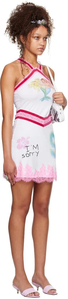 I'm Sorry by Petra Collins SSENSE Exclusive White Mimi Wade Edition Kitty Minky Minidress 2