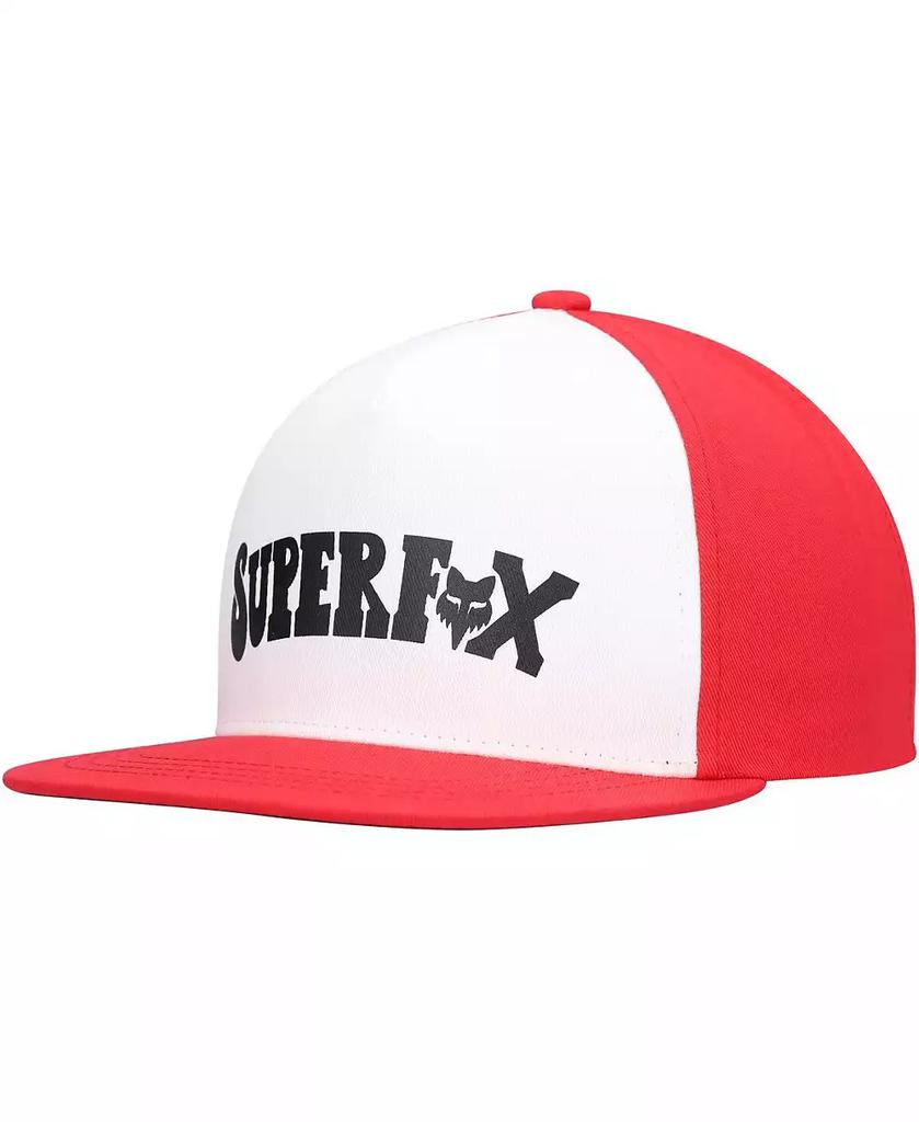Fox Big Boys and Girls White, Red Super Trik Snapback Hat