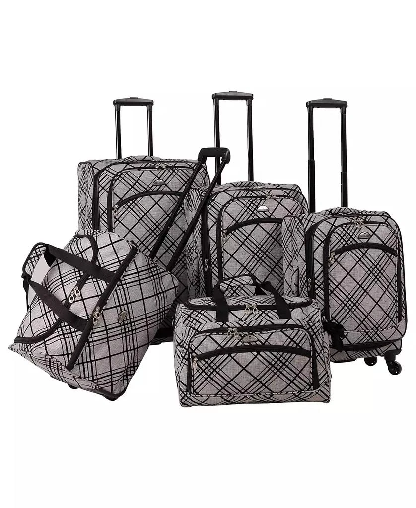 American Flyer Stripes 5 Piece Spinner Luggage Set 1