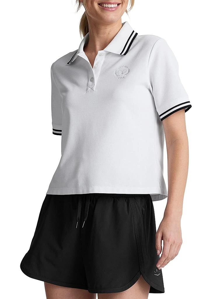 Beyond yoga Country Club Cotton-Blend Polo Shirt 3