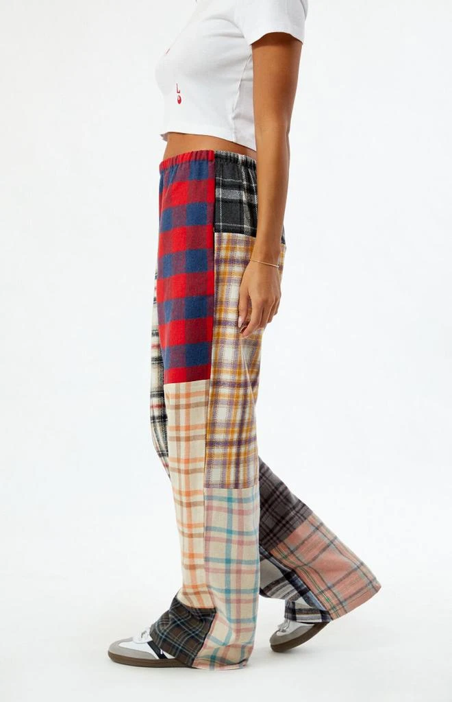 Shop Plaid Patchwork Sweatpants on Sale at BeyondStyle – Get 32