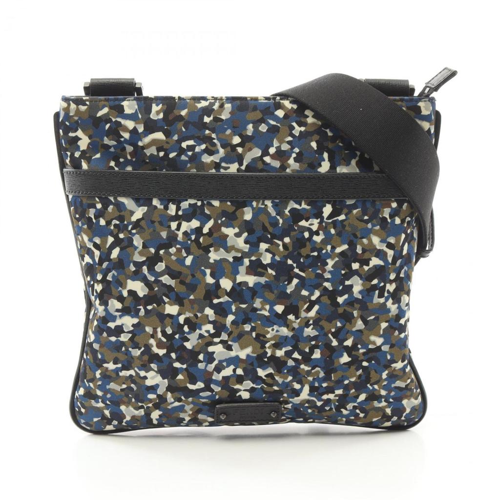Fendi Nylon Leather Shoulder Bag (Pre-Owned)