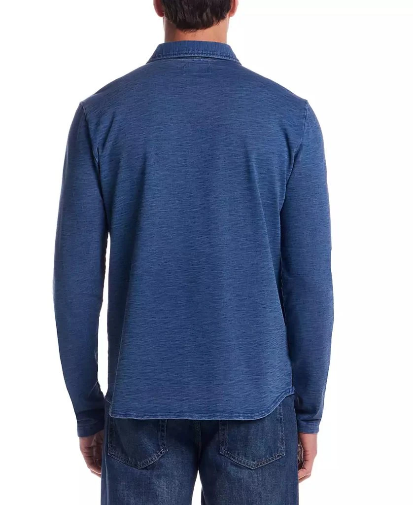 Weatherproof Vintage Men's Long Sleeve Indigo Button-Front Shirt 2