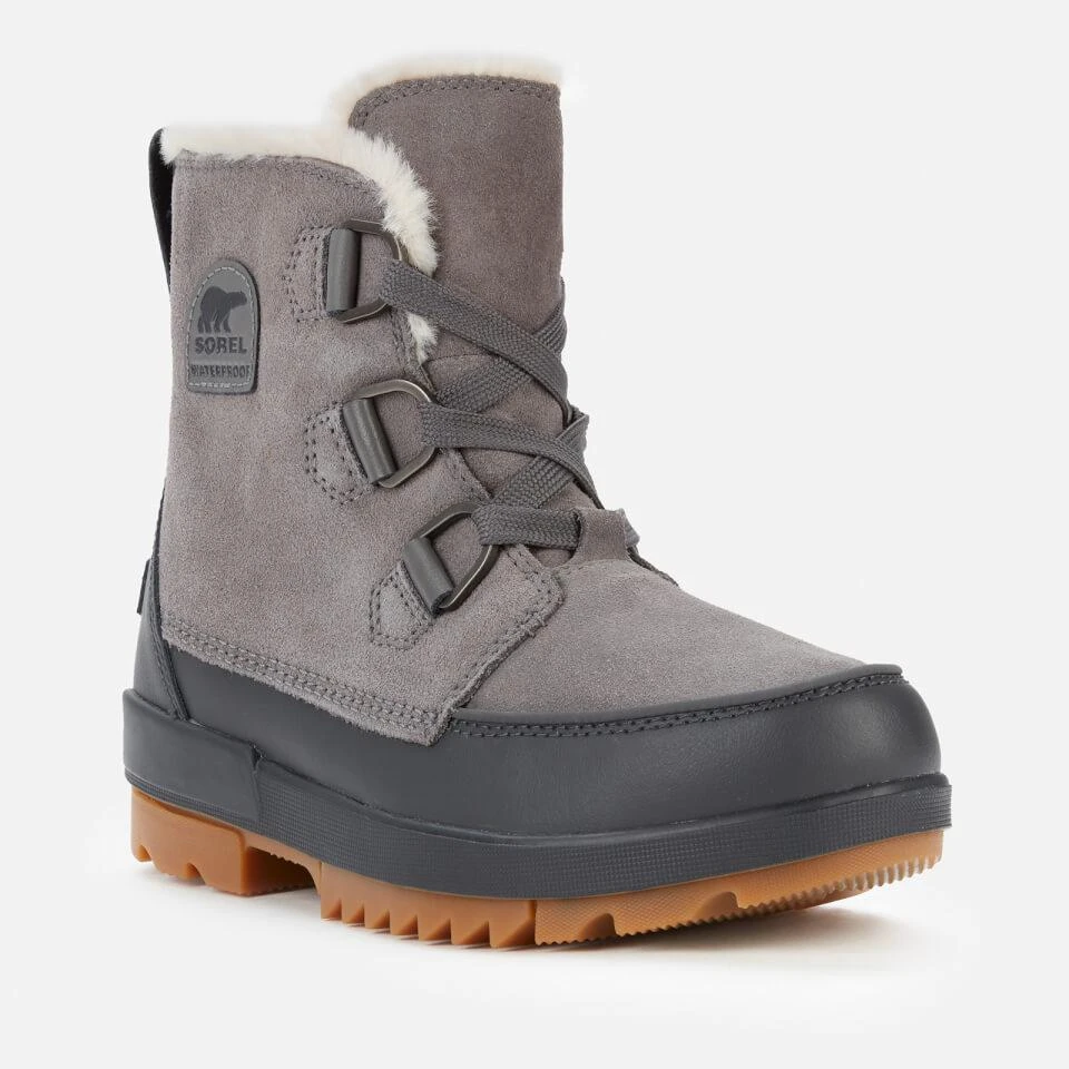 SOREL SOREL WOMEN'S TORINO II WATERPROOF SUEDE SHELL BOOTS - QUARRY 2