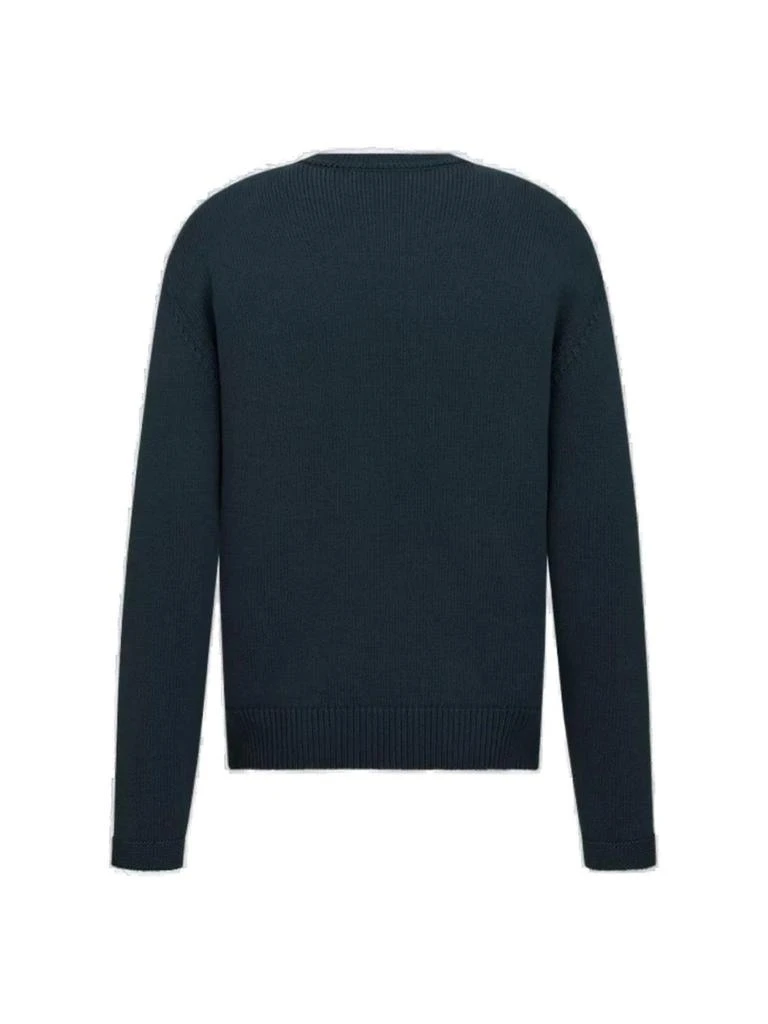 Dior Dior Homme Logo Detailed Crewneck Knitted Jumper 2