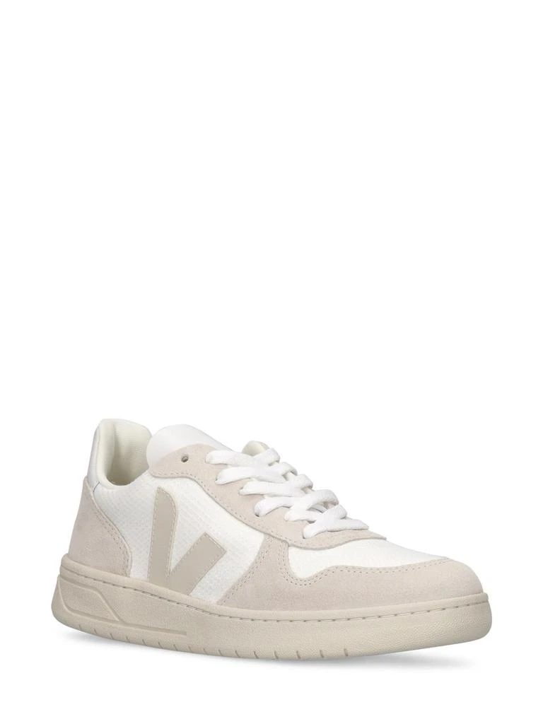 Veja V-10 Leather & Mesh Sneakers 2