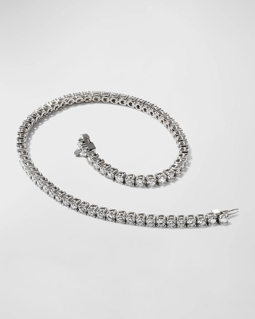Memoire 18k White Gold 71-Diamond Tennis Bracelet, 3.30tcw 3
