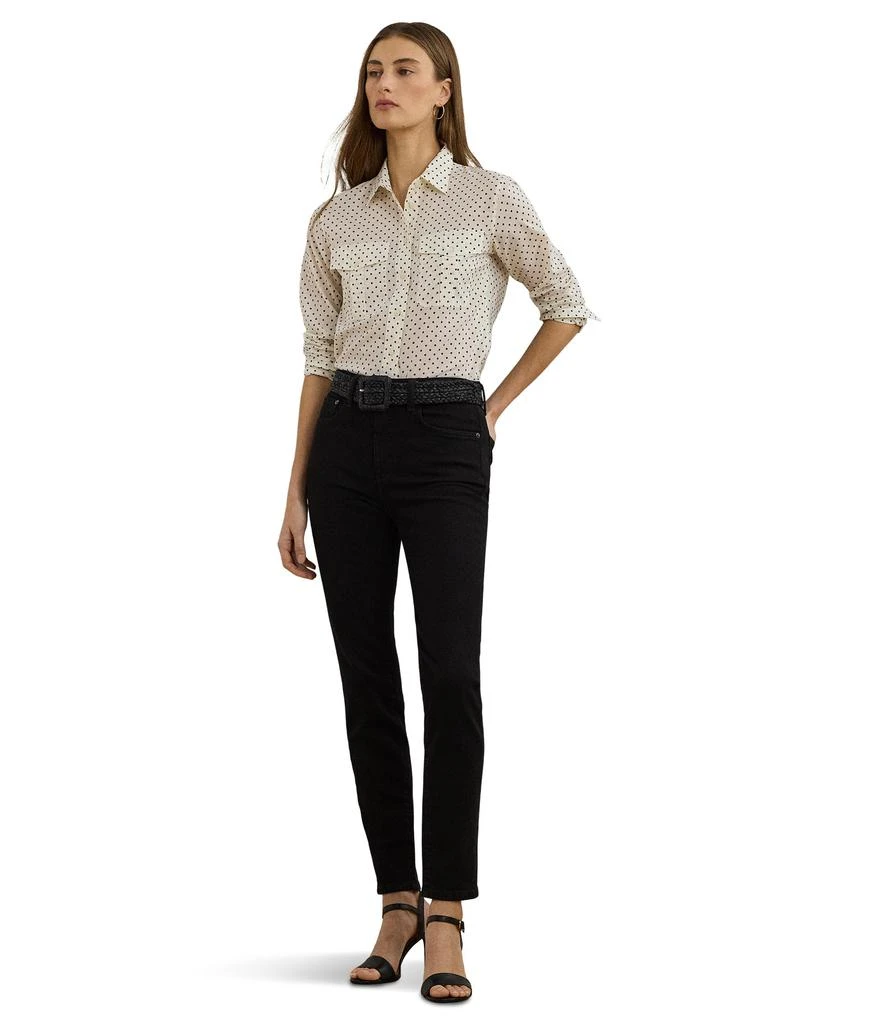 Ralph Lauren Classic Fit Polka-dot Cotton Voile Shirt 4