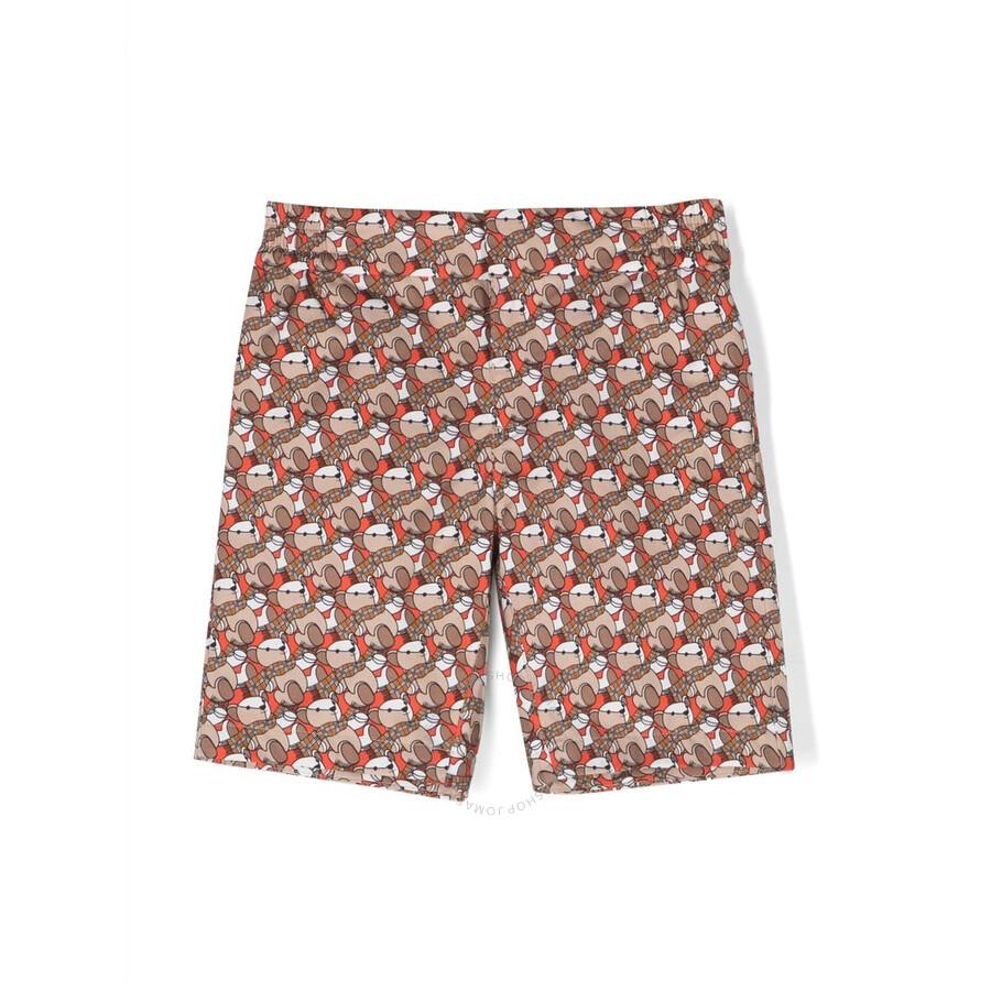 Burberry Burberry Kids Halford Bear Printed Shorts, Size 14Y