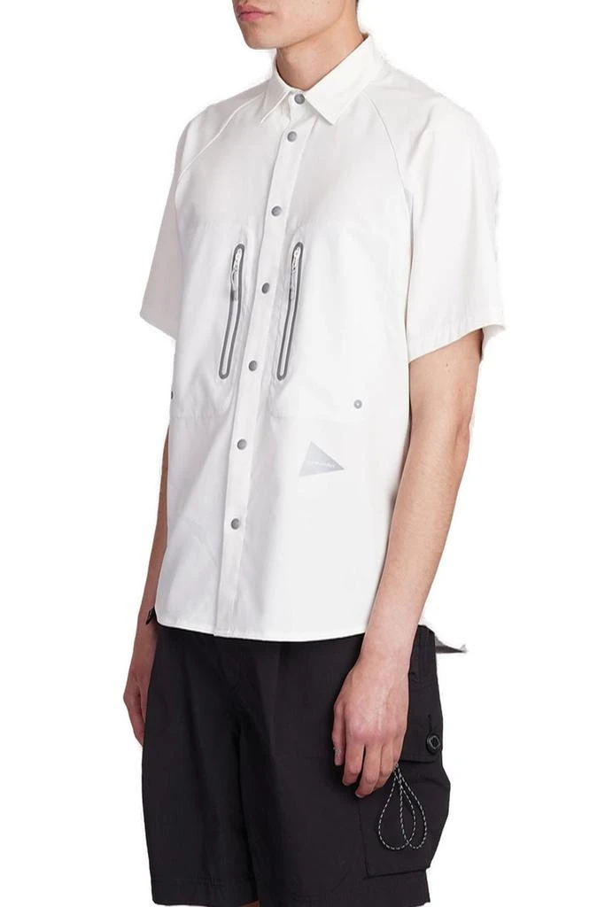 And Wander And Wander Logo-Printed Press-Stud Fastened Shirt 3