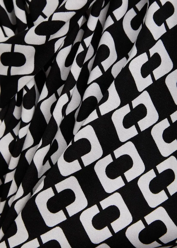 Diane von Furstenberg Julian printed silk mini wrap dress 5
