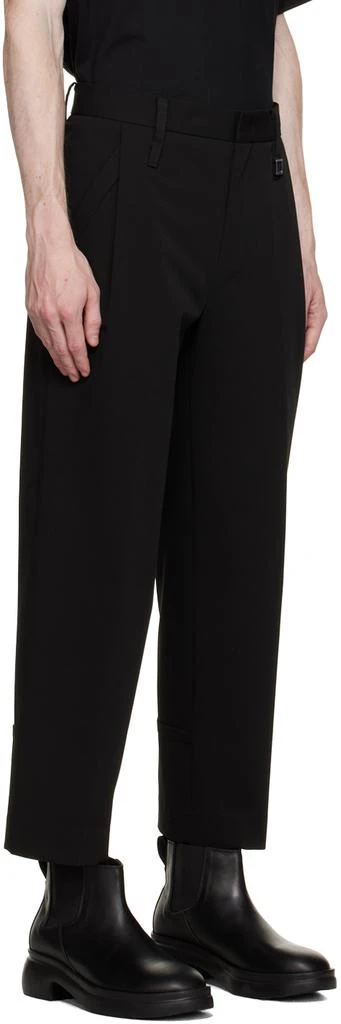 Wooyoungmi Black Turn-Up Trousers 2