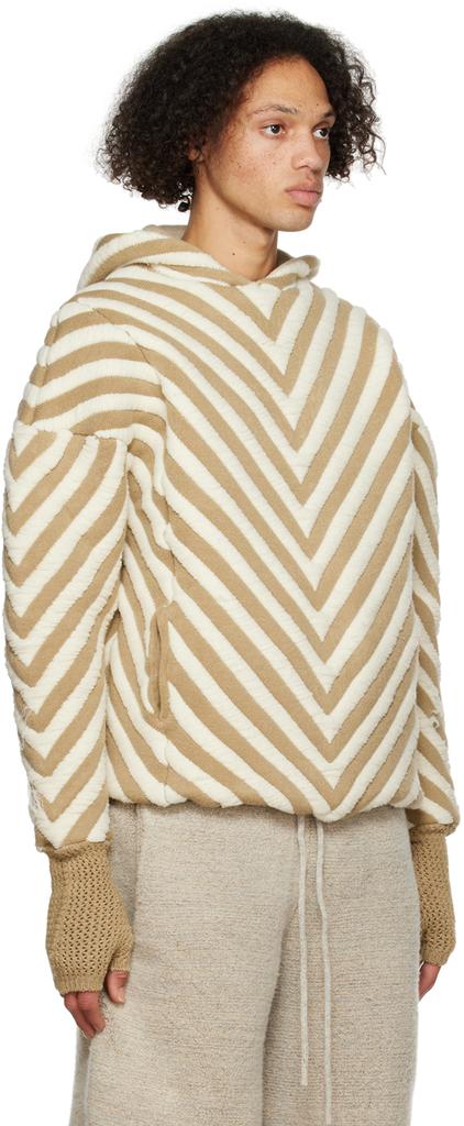 Isa Boulder SSENSE Exclusive Tan & Off-White Arrow Hoodie
