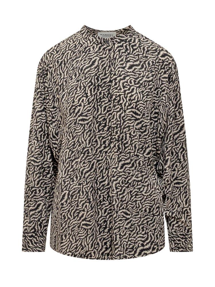 Isabel Marant Étoile Isabel Marant Étoile Pattern-Printed Long-Sleeved Top