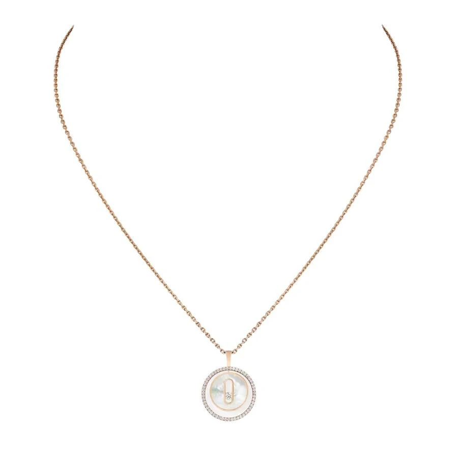 Messika Lucky Move 18k Rose Gold Diamond Necklace 2