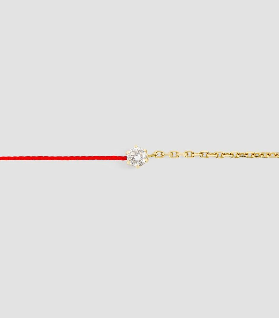 Redline Yellow Gold and Diamond Absolu Thread Bracelet 3