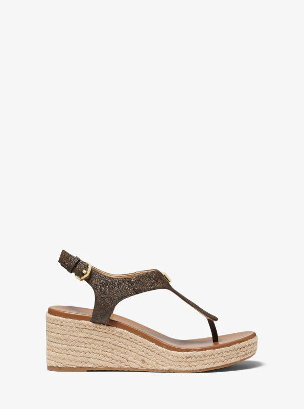 Michael Kors Laney Logo Espadrille Wedge Sandal 2