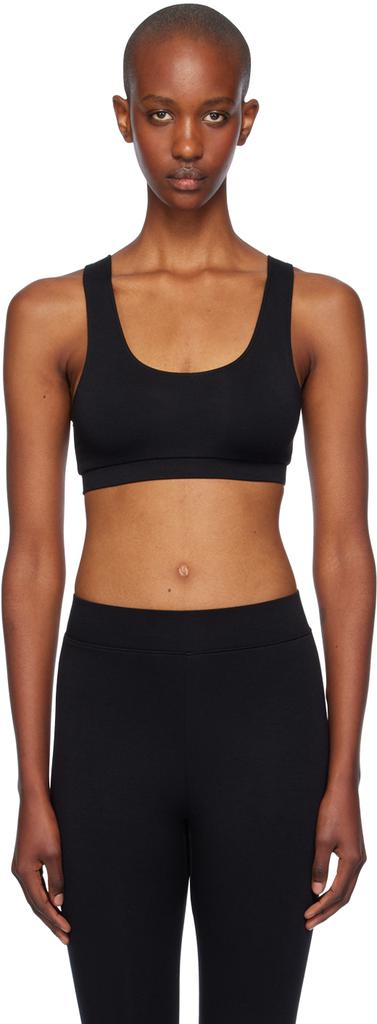 ÉTERNE Black Jersey Sport Bra