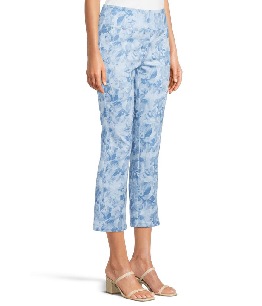 Elliott Lauren Elastic Waist, Pull On Printed Pants With Faux Welt Pockets