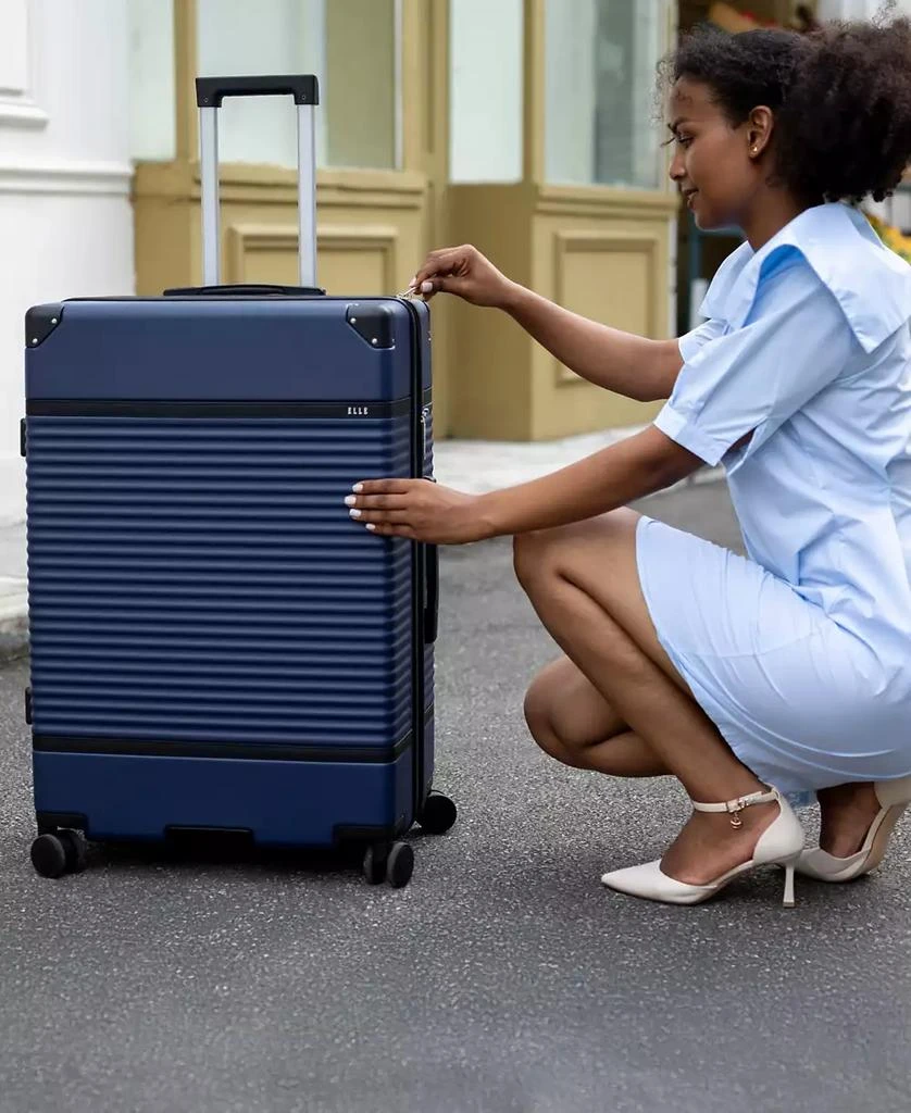 ELLE Belleville 3-Piece Expandable Retro Spinner Luggage Set 10
