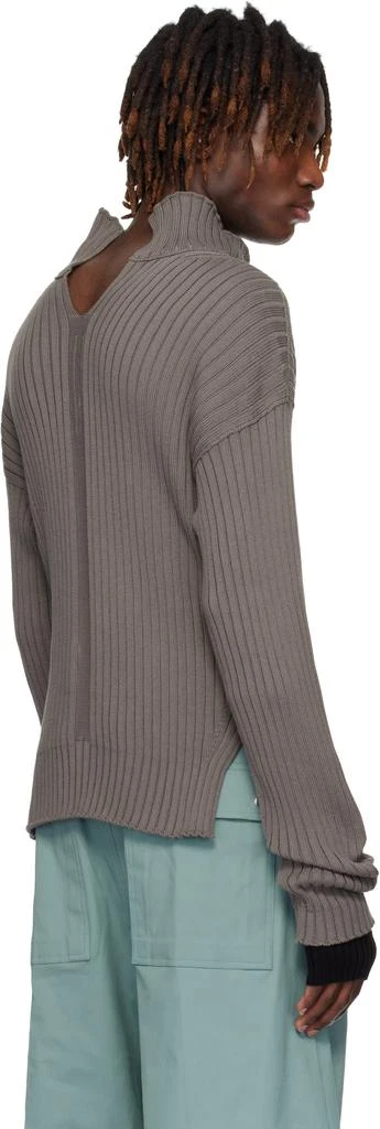 Rick Owens Gray Hollywood Tabard Sweater 3