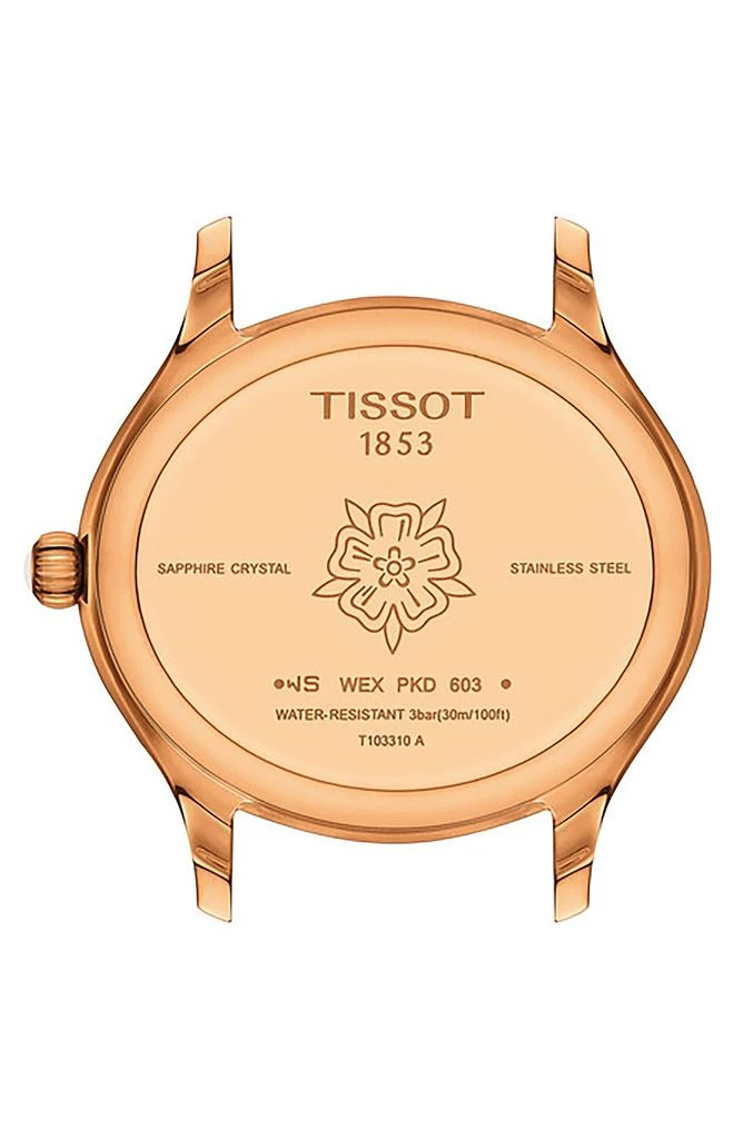 Tissot Bella Ora Leather Strap Watch, 31mm 3