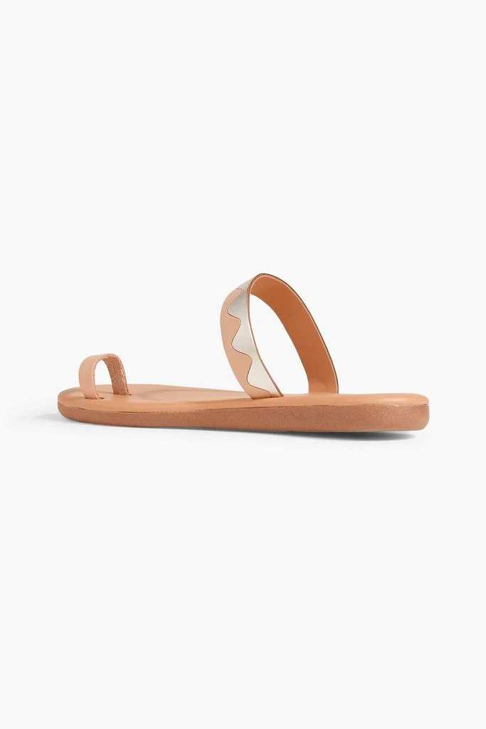 ANCIENT GREEK SANDALS Kyma metallic leather sandals 3