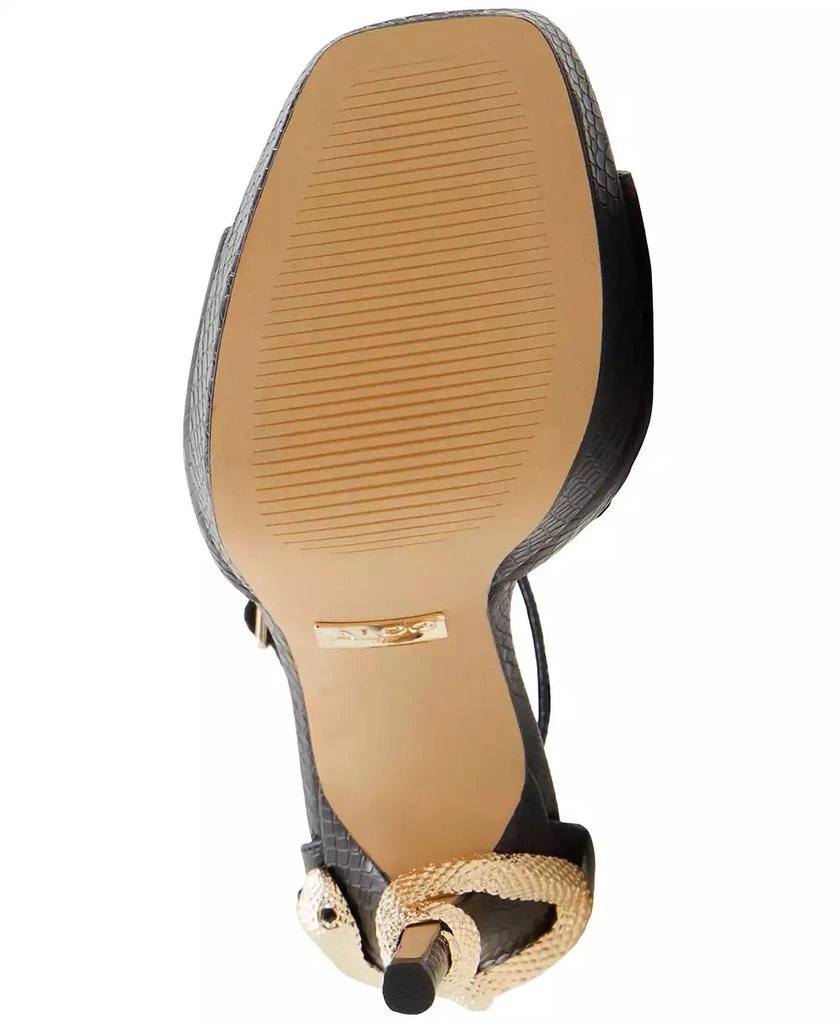 ALDO Women's Medusa Two-Piece Snake Stiletto Sandals 5