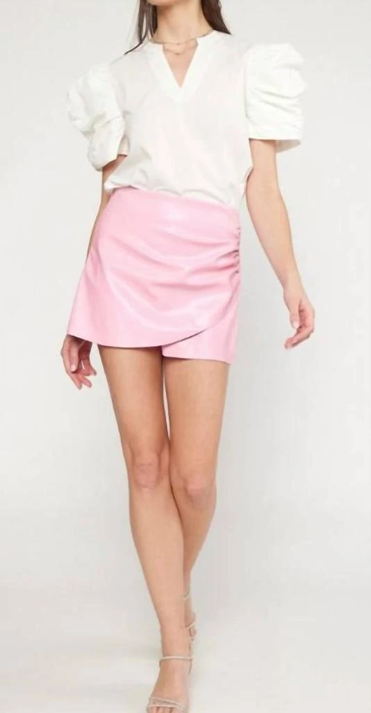 entro Entro - Perfect Pleather Skort