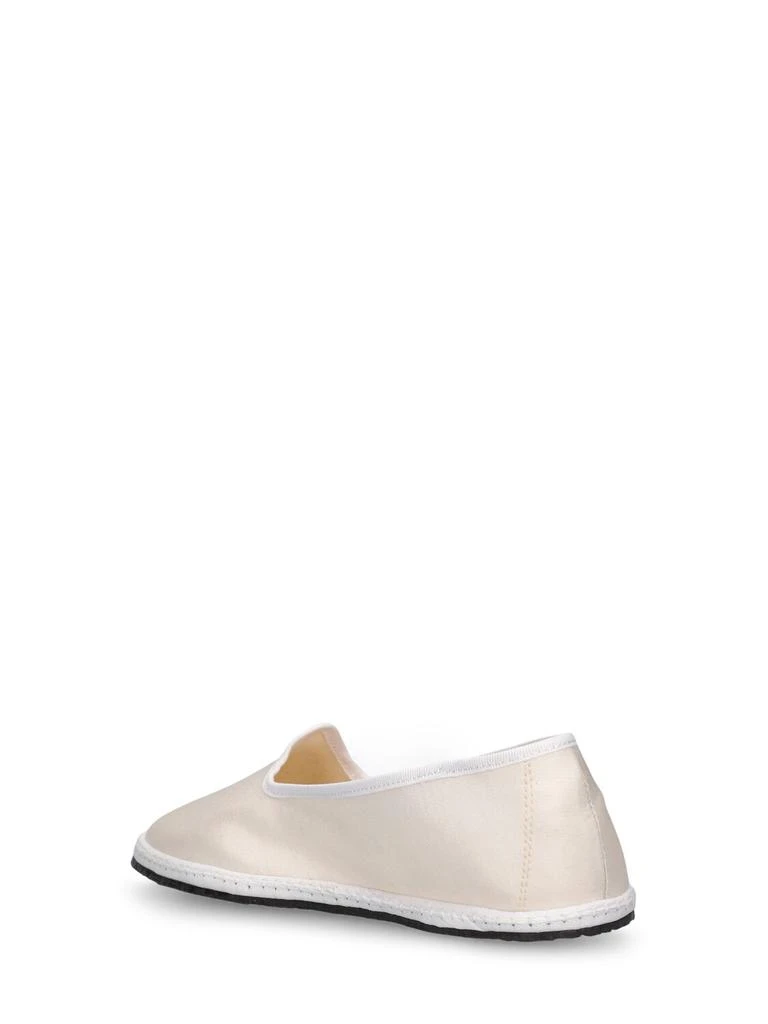 VIBI VENEZIA 10mm Snow White Satin Slippers 3