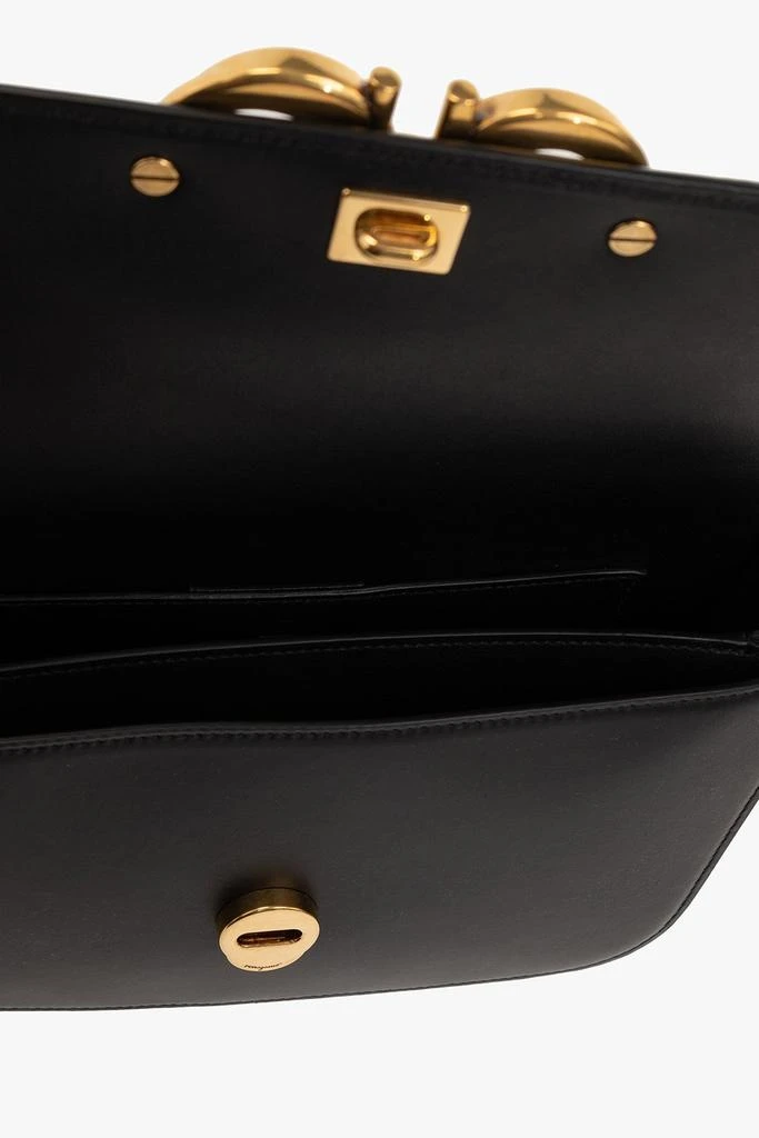 Salvatore Ferragamo Ferragamo Trapezio Logo Plaque Small Crossbody Bag 4