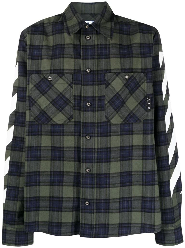 Off-White Diag checked flannel shirt - men 1