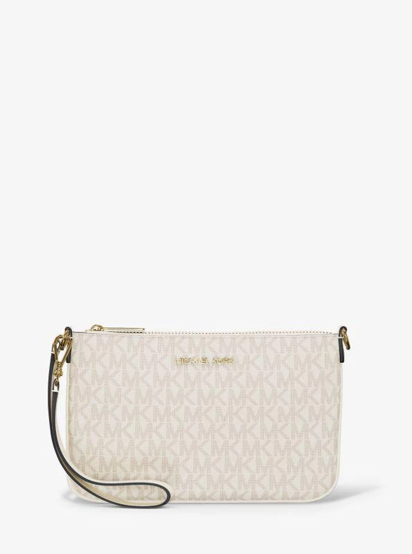 Michael Kors Jet Set Small Signature Logo Convertible Wristlet